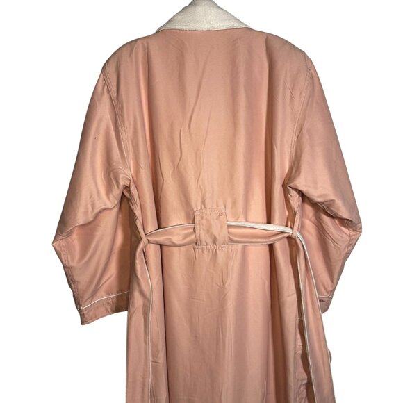 Chadsworth and Haig Womens Pink Long Belted Robe SZ Medium Loungewear Cozy - Picture 4 of 11